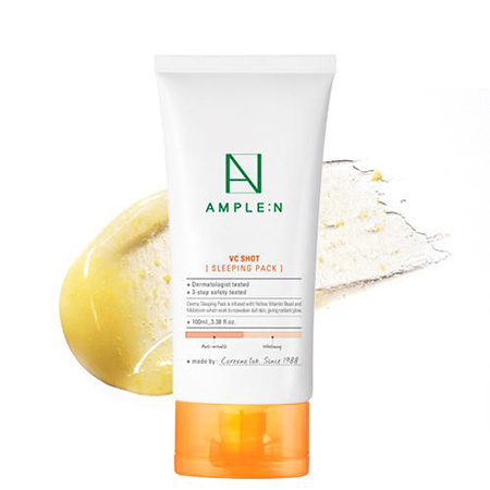 Coreana,Coreana Ample:N VC Shot  Sleeping Pack 100ml,Ample:N VC Shot  Sleeping Pack 100ml,มาสก์ Vitamin C เข้มข้น,ample n ราคา ,ample n แพ้ ,ample n ดีไหม ,ample n vc shot ,ample n กระชับรูขุมขน ,ample n การใช้ ,ample n ของแท้