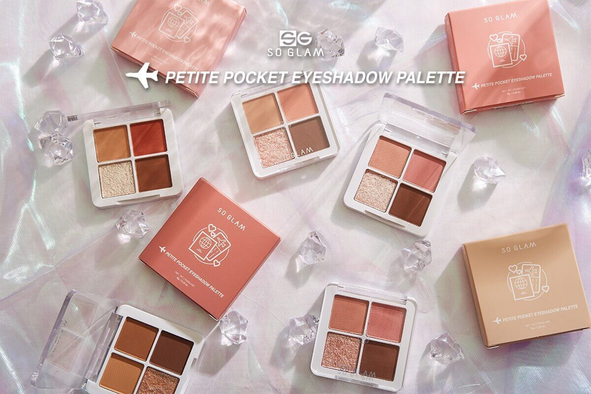 So glam ,อายแชโดว์,อายแชโดว์พาเลท,Petite Pocket Eyeshadow Palette ,Pocket Eyeshadow,อายแชโดว