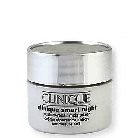 CLINIQUE Smart Night Custom-Repair Moisturizer 15 ml. บำรุงผิวหน้าเพื่อการฟื้นฟูผิวในเวลากลางคืน ที่ช่วยให้ผิวดูกระชับ กระจ่างใส ทำให้รอยย่นดูเรียบเนียนขึ้น