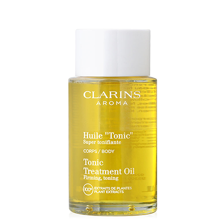 Clarins Tonic Body Treatment Oil 100 ml (New Packaging) น้ำมันบริสุทธิ์ 100% จากพืชพรรณธรรมชาติช่วยให้ผิวยืดหยุ่น กระชับ เรียบเนียน ต่อต้านรอยแตกลาย